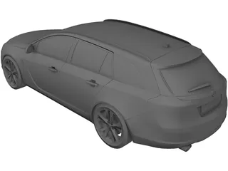 Opel Insignia Wagon 3D Model preview
