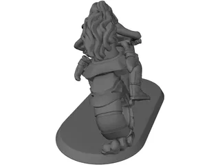 Rider Warrior 3D Model preview