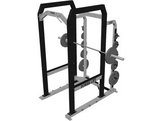 Squat Rack 3D Model preview