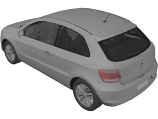 Volkswagen Polo (2013) 3D Model preview
