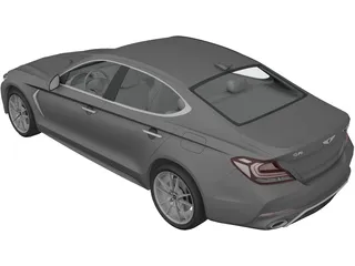 Genesis G70 (2018) 3D Model preview