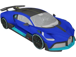 Bugatti Divo (2019) 3D Model preview
