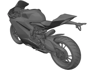 Ducati Panigale 1299 3D Model preview