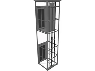 Elevator 3D Model preview