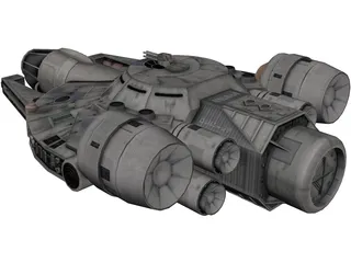 YT-1760 Freighter 3D Model preview