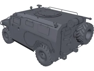 Gaz 2975 Tigr 3D Model preview