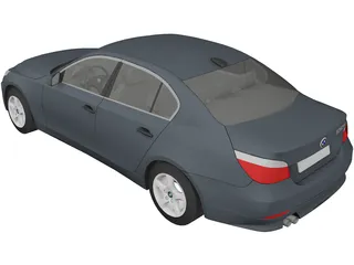 BMW 530d E39 3D Model preview