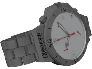 Expander Watch 3D Model preview