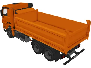 Mercedes-Benz Dump Truck 3D Model preview
