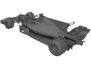 Ferrari SF70H F1 (2017) 3D Model preview