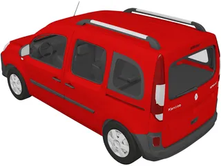 Renault Kangoo Passenger (2014) 3D Model preview
