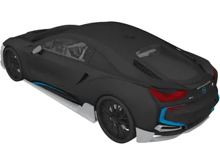 BMW i8 (2015) 3D Model preview