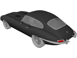 Jaguar E-Type (1963) 3D Model preview