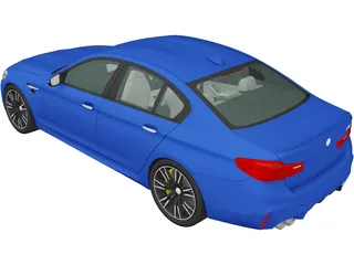 BMW M5 (2018) 3D Model preview