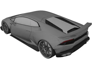 Lamborghini Huracan (2017) 3D Model preview