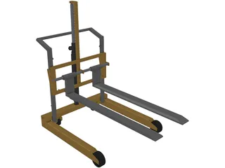 Hand Forklift 3D Model preview