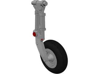 IAR 99 Main Landing Gear 3D Model preview