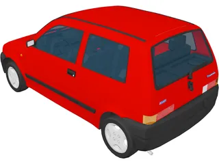 Fiat Cinquecento 3D Model preview