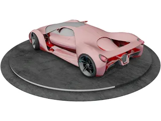 Ferrari F80 Concept 3D Model preview