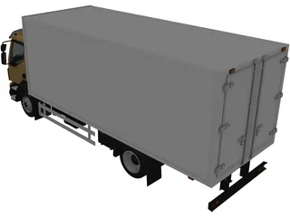 Volvo FL Box Truck (2013) 3D Model preview