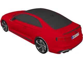 Audi RS5 Coupe (2018) 3D Model preview