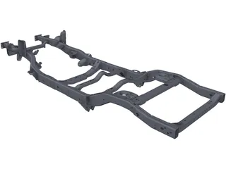 Jeep JK Frame 3D Model preview