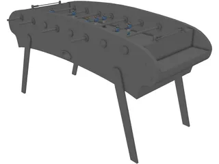 Table Football 3D Model preview