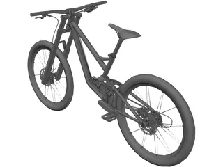Downhill Bike 3D Model preview