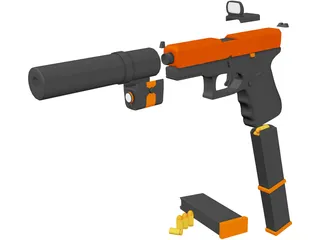 Glock 3D Model preview