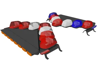 Vector Lightbar 3D Model preview