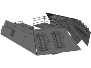 Turret RhM Waffentragger 3D Model preview