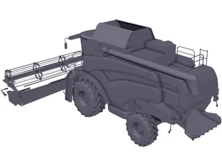 New Holland CX with Cutting JH 3D Model preview