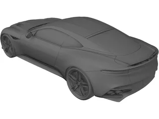 Aston Martin DBS Superleggera (2019) 3D Model preview