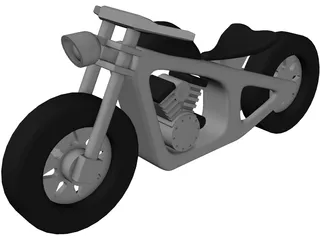 Wood Moto Kids 3D Model preview