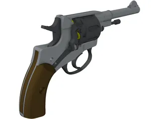 Na Gan Revolver 3D Model preview