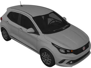 Fiat Argo (2017) 3D Model preview