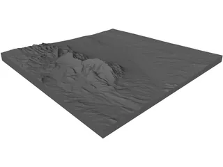 Albuquerque Topology 3D Model preview