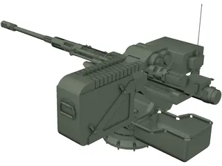 Remote Weapon Station 3D Model preview