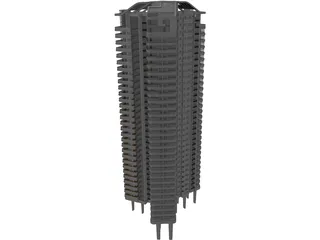 Skyscraper 3D Model preview