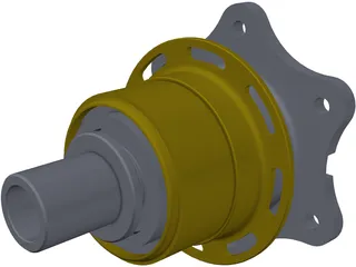Steering Wheel Quick Release OMP ODS-019 3D Model preview