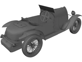 Bugatti Type 18 (1914) 3D Model preview