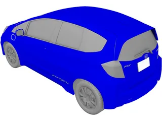 Honda Fit EV (2014) 3D Model preview
