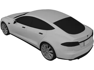 Tesla Model S (2016) 3D Model preview