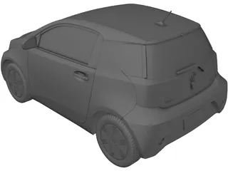 Toyota iQ EV (2012) 3D Model preview