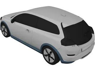 Volvo C30 BEV (2011) 3D Model preview