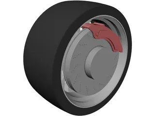 Racing Car Sports Wheel Rim 3D Model preview