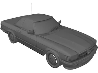 Mercedes-Benz 350SLC 3D Model preview