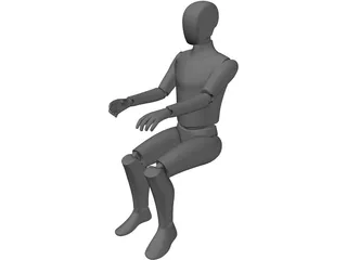 Ergonomic Man 3D Model preview