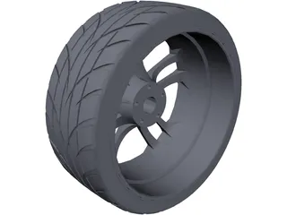 Volkswagen GTD Rims 3D Model preview