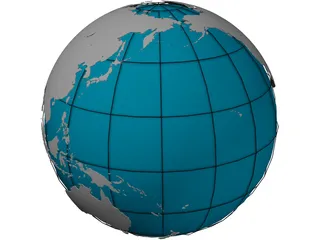Globe 3D Model preview